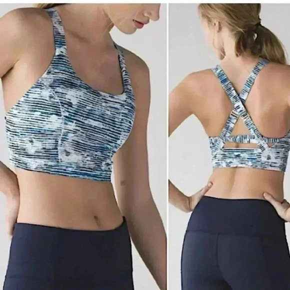 Lululemon Pure Practice Bra Blurry Belle Multi - Picture 1 of 8